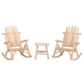 3-piece solid fir wood garden furniture set by vidaXL, Garden sets - Ref: Foro24-3185523, Price: 321,99 €, Discount: %