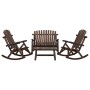 Garden furniture set 4 pieces solid fir wood by vidaXL, Garden sets - Ref: Foro24-3185526, Price: 545,31 €, Discount: %