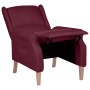 Silla reclinable de tela morado de vidaXL, Sillones - Ref: Foro24-329265, Precio: 156,99 €, Descuento: %