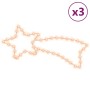 Christmas star figures 48 LED 3 pcs warm white 65x28 cm by vidaXL, Christmas lights - Ref: Foro24-3154274, Price: 53,76 €, Di...