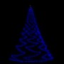 Blue metal hook wall Christmas tree 3 m for indoor/outdoor use by vidaXL, Hoses and string lights - Ref: Foro24-328642, Price...