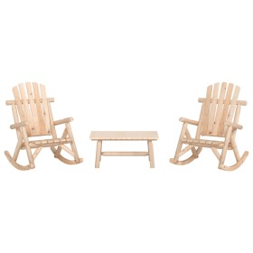 Garden furniture set 3 pieces solid fir wood by vidaXL, Garden sets - Ref: Foro24-3185533, Price: 333,99 €, Discount: %