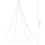 Blue metal hook wall Christmas tree 3 m for indoor/outdoor use by vidaXL, Hoses and string lights - Ref: Foro24-328642, Price...