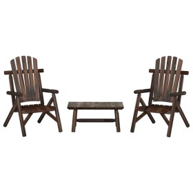 Gartenmöbel-Set 3-teilig aus massivem Tannenholz von vidaXL, Gartensets - Ref: Foro24-3185522, Preis: 270,99 €, Rabatt: %