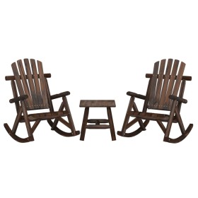 Gartenmöbel-Set 3-teilig aus massivem Tannenholz von vidaXL, Gartensets - Ref: Foro24-3185524, Preis: 317,99 €, Rabatt: %