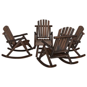 Garden furniture set 5 pieces solid fir wood by vidaXL, Garden sets - Ref: Foro24-3185530, Price: 690,99 €, Discount: %