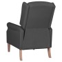 Sillón reclinable de tela gris oscuro de vidaXL, Sillones - Ref: Foro24-329259, Precio: 182,46 €, Descuento: %