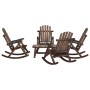 Gartenmöbel-Set 5-teilig aus massivem Tannenholz von vidaXL, Gartensets - Ref: Foro24-3185532, Preis: 675,01 €, Rabatt: %