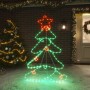 Figura de árbol de Navidad con 144 LED 88x56 cm de vidaXL, Luces de Navidad - Ref: Foro24-343288, Precio: 51,44 €, Descuento: %