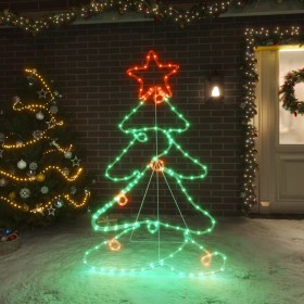 Christmas tree figure with 144 LEDs 88x56 cm by vidaXL, Christmas lights - Ref: Foro24-343288, Price: 45,69 €, Discount: %