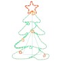 Figura de árbol de Navidad con 144 LED 88x56 cm de vidaXL, Luces de Navidad - Ref: Foro24-343288, Precio: 86,99 €, Descuento: %