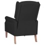 Silla reclinable de tela negra de vidaXL, Sillones - Ref: Foro24-329260, Precio: 191,99 €, Descuento: %