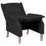 Silla reclinable de tela negra de vidaXL, Sillones - Ref: Foro24-329260, Precio: 191,99 €, Descuento: %