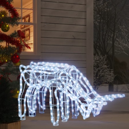 Christmas reindeer figures 2 pcs cold white 73x31x45 cm by vidaXL, Christmas lights - Ref: Foro24-3154318, Price: 85,28 €, Di...