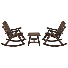 3-piece solid fir wood garden furniture set by vidaXL, Garden sets - Ref: Foro24-3185528, Price: 416,99 €, Discount: %