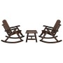 3-teiliges Gartenmöbel-Set aus massivem Tannenholz von vidaXL, Gartensets - Ref: Foro24-3185528, Preis: 417,03 €, Rabatt: %