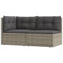 Garden furniture set 2 pieces with gray synthetic rattan cushions by vidaXL, Garden sets - Ref: Foro24-319603, Price: 184,36 ...