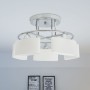 Ceiling lamp with elliptical glass shade, 5 E14 200W bulbs. by vidaXL, ceiling lights - Ref: Foro24-50494, Price: 75,84 €, Di...