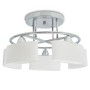 Ceiling lamp with elliptical glass shade, 5 E14 200W bulbs. by vidaXL, ceiling lights - Ref: Foro24-50494, Price: 75,84 €, Di...