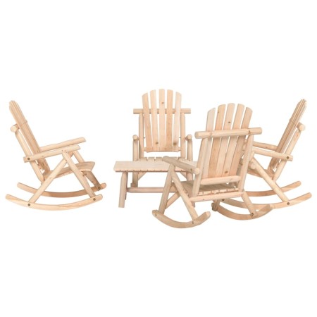 Garden furniture set 5 pieces solid fir wood by vidaXL, Garden sets - Ref: Foro24-3185531, Price: 595,99 €, Discount: %