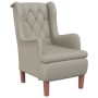 Armchair with solid light gray velvet rubber wood legs by vidaXL, Armchairs - Ref: Foro24-329374, Price: 250,99 €, Discount: %