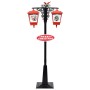 Christmas lantern with Santa Claus black and red PVC 81x40x188 cm by vidaXL, Christmas lights - Ref: Foro24-289926, Price: 28...