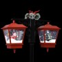 Christmas lantern with Santa Claus black and red PVC 81x40x188 cm by vidaXL, Christmas lights - Ref: Foro24-289926, Price: 28...