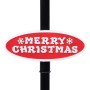 Christmas lantern with Santa Claus black and red PVC 81x40x188 cm by vidaXL, Christmas lights - Ref: Foro24-289926, Price: 28...