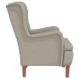 Armchair with solid light gray velvet rubber wood legs by vidaXL, Armchairs - Ref: Foro24-329374, Price: 250,99 €, Discount: %