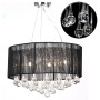 Hanging lamp with 85 black crystals by vidaXL, chandeliers - Ref: Foro24-60344, Price: 105,98 €, Discount: %