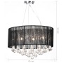 Hanging lamp with 85 black crystals by vidaXL, chandeliers - Ref: Foro24-60344, Price: 105,98 €, Discount: %