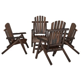 Garden furniture set 5 pieces solid fir wood by vidaXL, Garden sets - Ref: Foro24-3185518, Price: 529,99 €, Discount: %