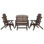 4-piece solid fir wood garden furniture set by vidaXL, Garden sets - Ref: Foro24-3185514, Price: 470,16 €, Discount: %