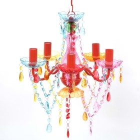 Crystal Light 5 Multicolor Bulbs by vidaXL, chandeliers - Ref: Foro24-240311, Price: 67,40 €, Discount: %