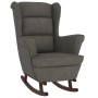 Rocking chair dark gray velvet rubber wood legs by vidaXL, Rocking chairs - Ref: Foro24-329364, Price: 206,72 €, Discount: %