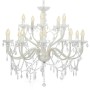 Chandelier with 2 layers white 15 bulbs x E14 by vidaXL, chandeliers - Ref: Foro24-281612, Price: 218,44 €, Discount: %