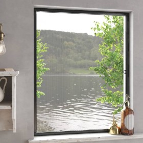 Anthrazitgraues Fenster-Moskitonetz 100x120 cm von vidaXL, Moskitonetze für Fenster - Ref: Foro24-153840, Preis: 27,62 €, Rab...