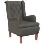 Armchair with solid dark gray velvet rubber wood legs by vidaXL, Armchairs - Ref: Foro24-329375, Price: 245,88 €, Discount: %