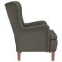 Sillón con patas madera maciza de caucho terciopelo gris oscuro de vidaXL, Sillones - Ref: Foro24-329375, Precio: 245,88 €, D...