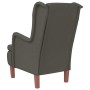 Armchair with solid dark gray velvet rubber wood legs by vidaXL, Armchairs - Ref: Foro24-329375, Price: 245,88 €, Discount: %