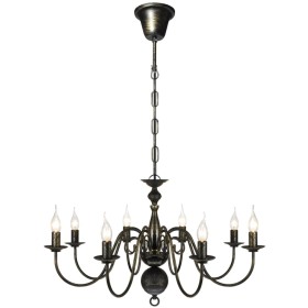 Antique black metal chandelier 8 E14 bulbs by vidaXL, chandeliers - Ref: Foro24-241384, Price: 84,99 €, Discount: %