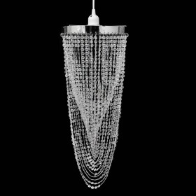 Elegant hanging lamp with crystals, 22 x 58 cm by vidaXL, chandeliers - Ref: Foro24-241120, Price: 33,99 €, Discount: %