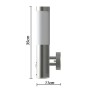 2 Outdoor wall lights with motion detector, 11 x 35cm by vidaXL, Wall sconces - Ref: Foro24-160164, Price: 55,15 €, Discount: %