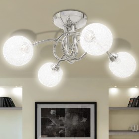 Ceiling lamp with wire mesh shade for 4 G9 bulbs by vidaXL, ceiling lights - Ref: Foro24-240984, Price: 51,99 €, Discount: %