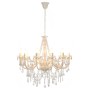 Chandelier with white beaded 12 E14 bulbs by vidaXL, chandeliers - Ref: Foro24-281608, Price: 186,98 €, Discount: %