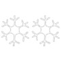 Snowflake Christmas figure with LED 2 pieces 38x37 cm by vidaXL, Christmas lights - Ref: Foro24-3154288, Price: 41,94 €, Disc...