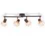 Ceiling lamp with 4 E14 black and copper bulbs by vidaXL, ceiling lights - Ref: Foro24-244391, Price: 46,06 €, Discount: %