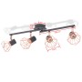 Ceiling lamp with 4 E14 black and copper bulbs by vidaXL, ceiling lights - Ref: Foro24-244391, Price: 46,06 €, Discount: %