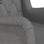 Armchair with solid wood rocking legs, rubber, light gray fabric. by vidaXL, Armchairs - Ref: Foro24-329405, Price: 213,48 €,...