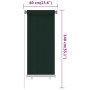 HDPE garden roller blind dark green 60x140 cm by vidaXL, Blinds and blinds - Ref: Foro24-312809, Price: 20,28 €, Discount: %